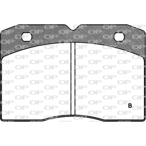 Sada brzdových platničiek kotúčovej brzdy OPEN PARTS BPA0211.04 - obr. 1