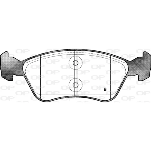 Sada brzdových platničiek kotúčovej brzdy OPEN PARTS BPA0676.02 - obr. 1