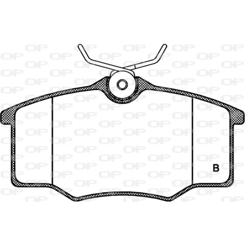 Sada brzdových platničiek kotúčovej brzdy OPEN PARTS BPA0846.00 - obr. 1