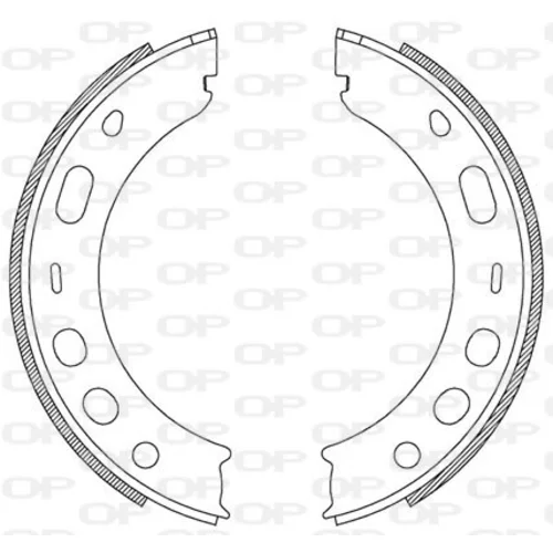 Sada brzdových čeľustí OPEN PARTS BSA2204.00