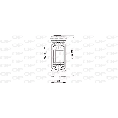 Sada kĺbov hnacieho hriadeľa OPEN PARTS CVJ5401.20