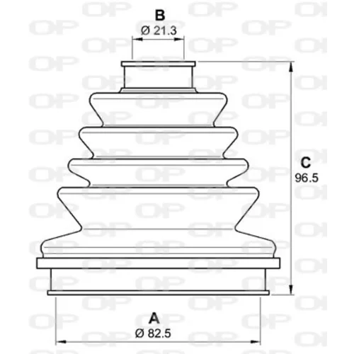 Manžeta hnacieho hriadeľa - opravná sada OPEN PARTS SJK7159.00 - obr. 1