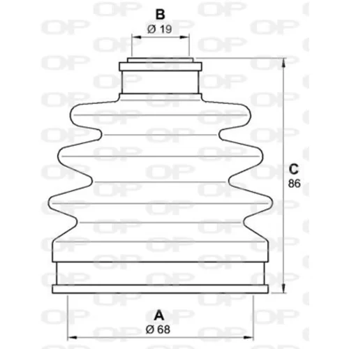 Manžeta hnacieho hriadeľa - opravná sada OPEN PARTS SJK7174.00 - obr. 1