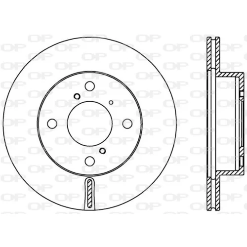 Brzdový kotúč OPEN PARTS BDA2408.20