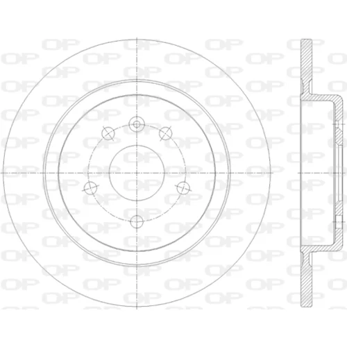 Brzdový kotúč OPEN PARTS BDA2816.10