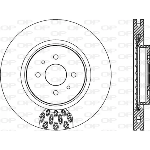 Brzdový kotúč OPEN PARTS BDR1973.20