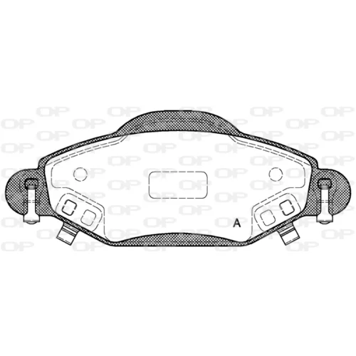 Sada brzdových platničiek kotúčovej brzdy OPEN PARTS BPA0978.02