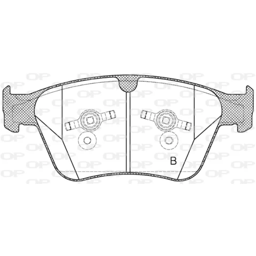 Sada brzdových platničiek kotúčovej brzdy OPEN PARTS BPA1371.00 - obr. 1