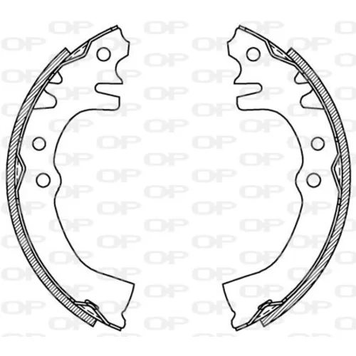 Sada brzdových čeľustí OPEN PARTS BSA2081.00