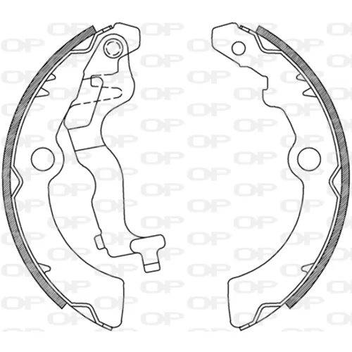 Sada brzdových čeľustí OPEN PARTS BSA2236.00