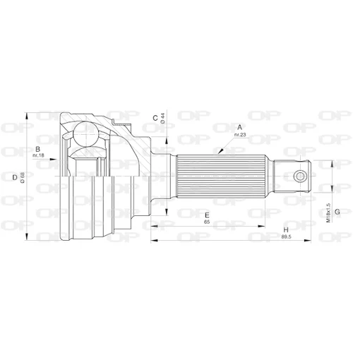 Sada kĺbov hnacieho hriadeľa OPEN PARTS CVJ5584.10