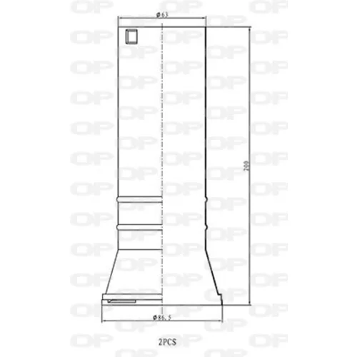 Ochranná sada tlmiča proti prachu OPEN PARTS DCK5113.02