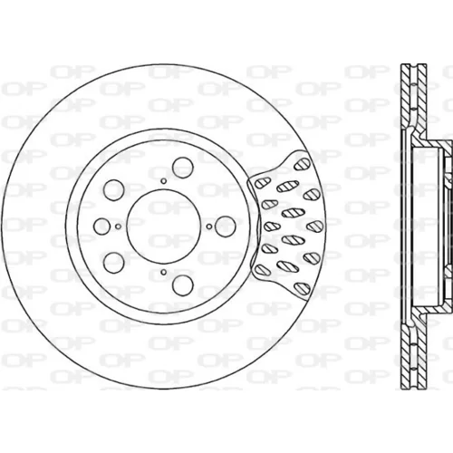 Brzdový kotúč OPEN PARTS BDA1674.20