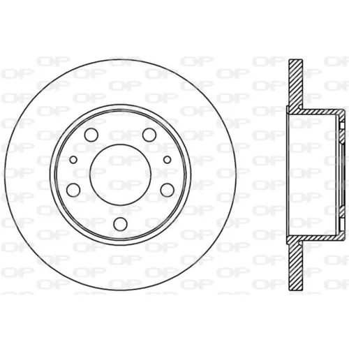 Brzdový kotúč OPEN PARTS BDA2437.10