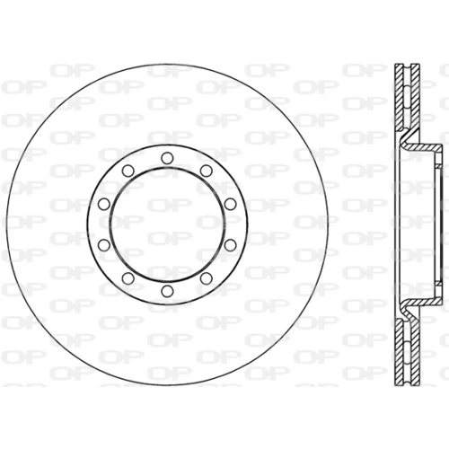 Brzdový kotúč OPEN PARTS BDA2806.20