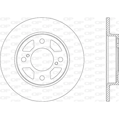 Brzdový kotúč OPEN PARTS BDA2866.10