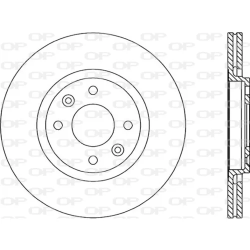 Brzdový kotúč OPEN PARTS BDR1456.20