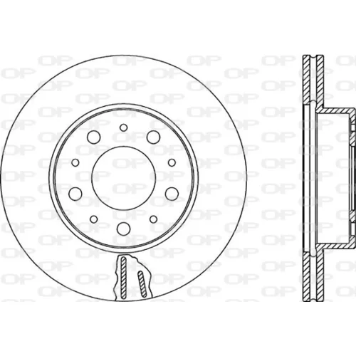 Brzdový kotúč OPEN PARTS BDR1609.20