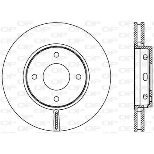 Brzdový kotúč OPEN PARTS BDR2403.20