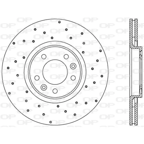 Brzdový kotúč OPEN PARTS BDRS2380.25