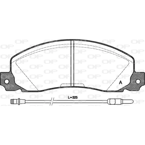 Sada brzdových platničiek kotúčovej brzdy OPEN PARTS BPA0202.02