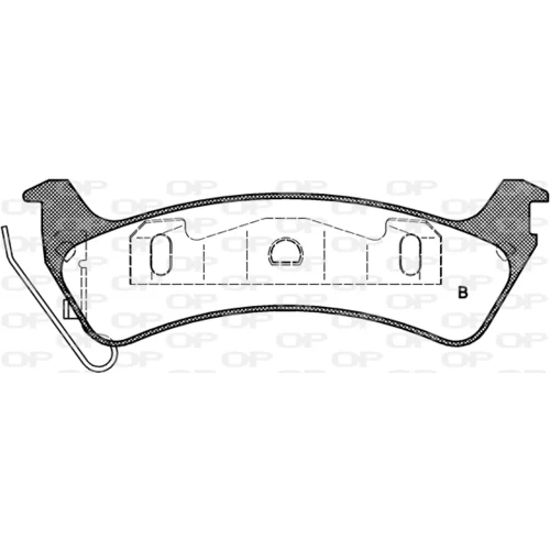 Sada brzdových platničiek kotúčovej brzdy OPEN PARTS BPA0629.02 - obr. 1