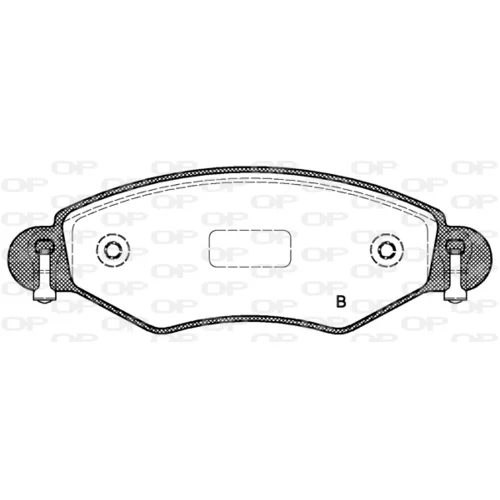 Sada brzdových platničiek kotúčovej brzdy OPEN PARTS BPA0978.02 - obr. 1