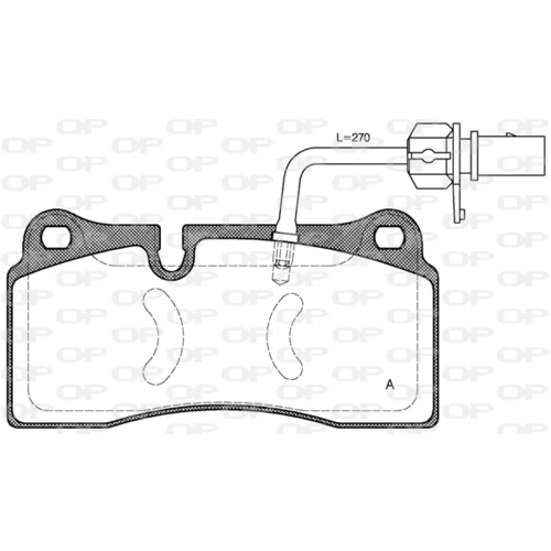 Sada brzdových platničiek kotúčovej brzdy OPEN PARTS BPA0983.11