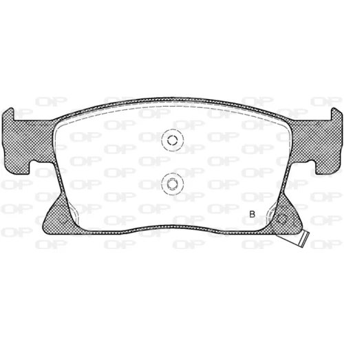 Sada brzdových platničiek kotúčovej brzdy OPEN PARTS BPA1679.02 - obr. 1