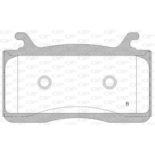 Sada brzdových platničiek kotúčovej brzdy OPEN PARTS BPA1759.22 - obr. 1