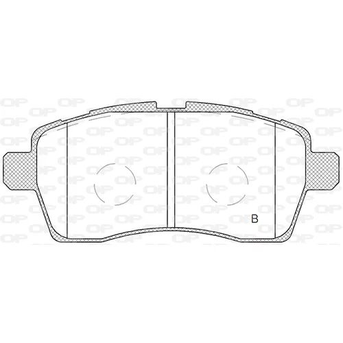 Sada brzdových platničiek kotúčovej brzdy OPEN PARTS BPA1833.02 - obr. 1