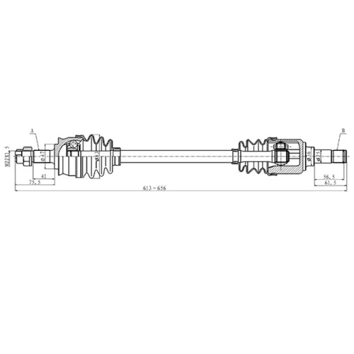 Hnací hriadeľ OPEN PARTS DRS6493.00