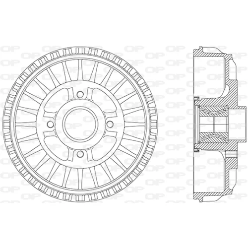 Brzdový bubon OPEN PARTS BAD9091.31