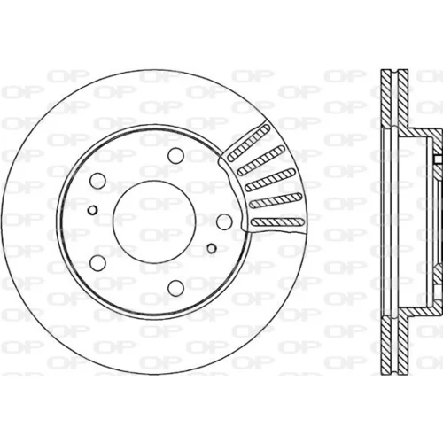 Brzdový kotúč OPEN PARTS BDA1801.20