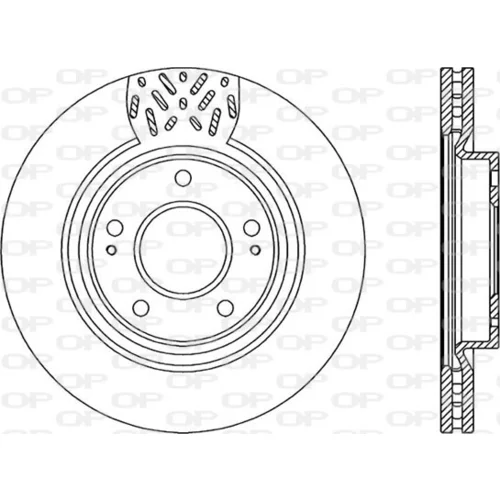 Brzdový kotúč OPEN PARTS BDA2281.20