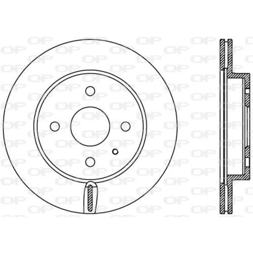 Brzdový kotúč OPEN PARTS BDA2425.20