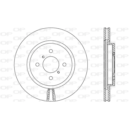 Brzdový kotúč OPEN PARTS BDA2661.20