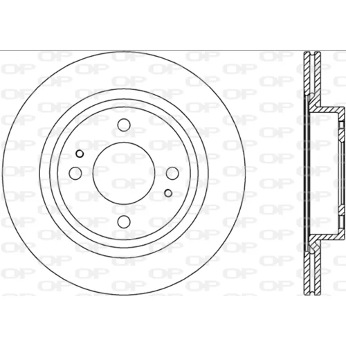 Brzdový kotúč OPEN PARTS BDA2795.20