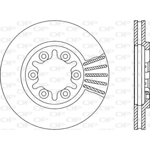 Brzdový kotúč OPEN PARTS BDR1378.20