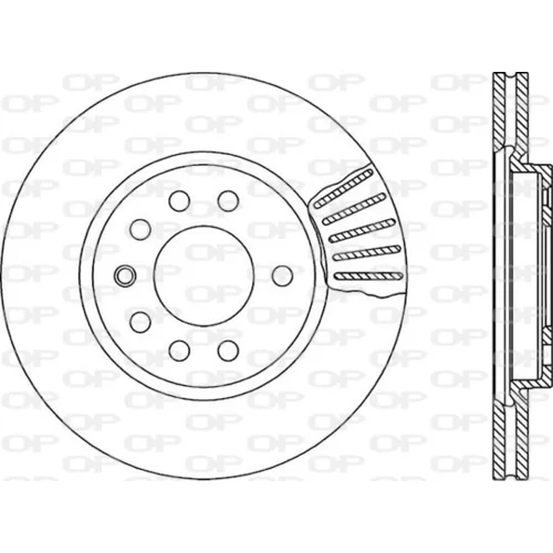 Brzdový kotúč OPEN PARTS BDR1418.20