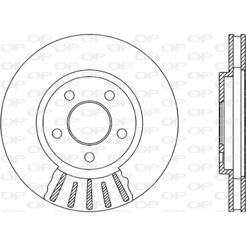 Brzdový kotúč OPEN PARTS BDR2090.20