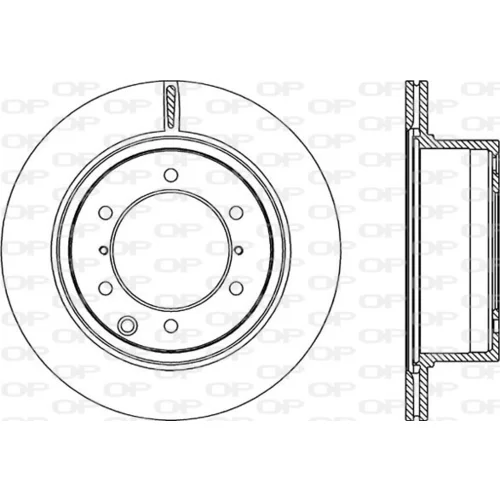 Brzdový kotúč OPEN PARTS BDR2211.20