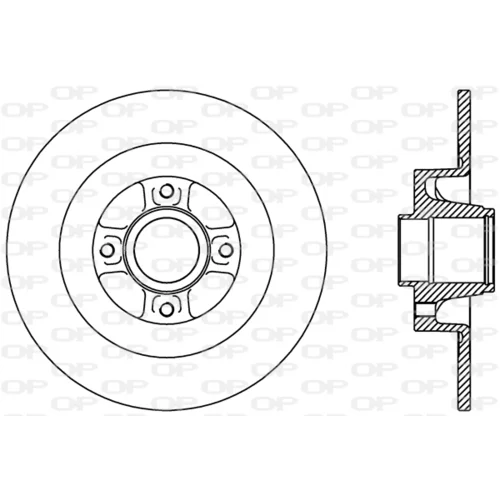 Brzdový kotúč OPEN PARTS BDR2427.10