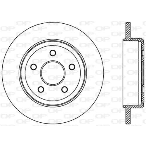 Brzdový kotúč OPEN PARTS BDR2446.10