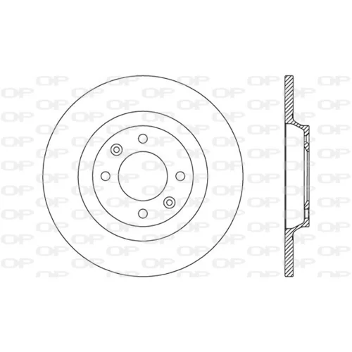 Brzdový kotúč OPEN PARTS BDR2632.10
