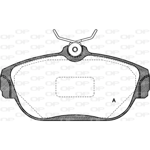 Sada brzdových platničiek kotúčovej brzdy OPEN PARTS BPA0368.00