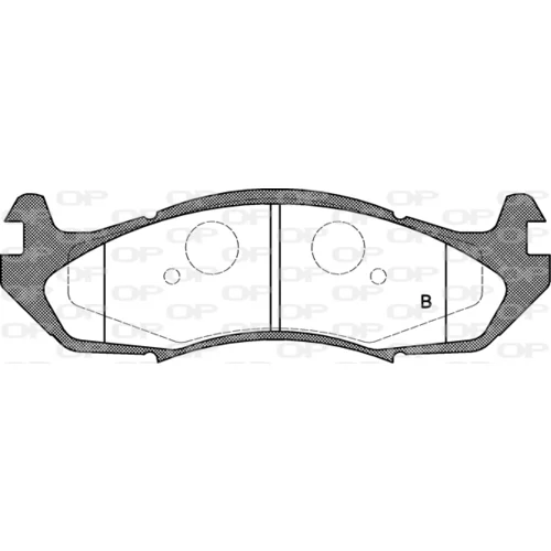 Sada brzdových platničiek kotúčovej brzdy OPEN PARTS BPA0463.00 - obr. 1