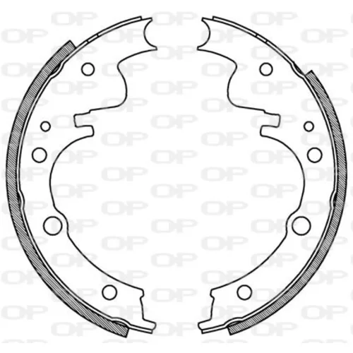 Sada brzdových čeľustí OPEN PARTS BSA2045.00