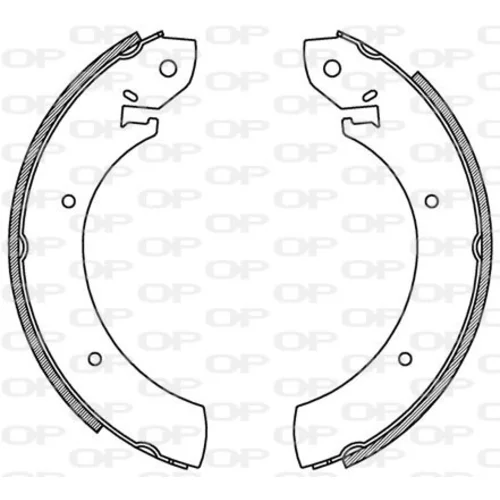 Sada brzdových čeľustí OPEN PARTS BSA2130.00