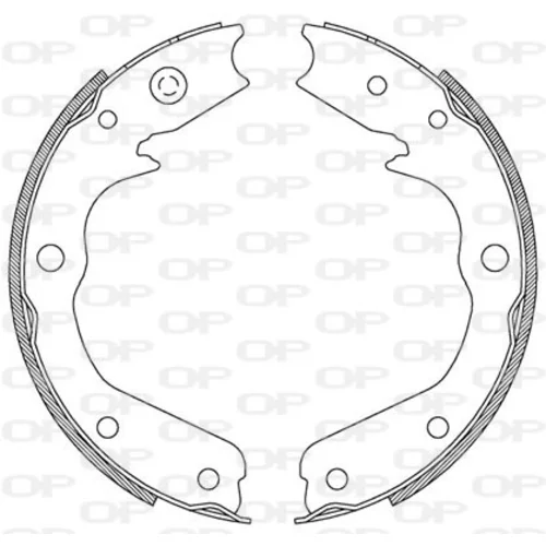 Sada brzdových čeľustí OPEN PARTS BSA2191.00